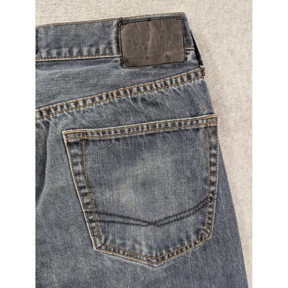 Bullhead Denim Co Jeans Mens 34x30 Gray Washed Slim Fit Zip Fly Straight Leg - Picture 10 of 15